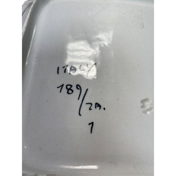 Made in Italy Large Hand-Painted Italian Ceramic Fruit serve plate bowl SKU 9130 - Picture 6 of 14